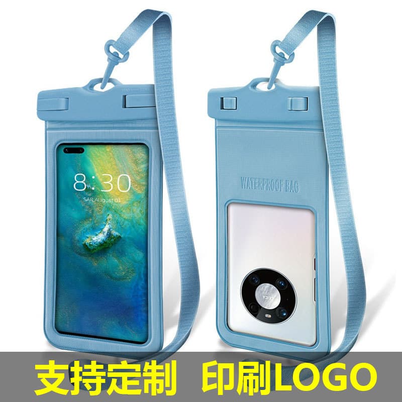 Touchscreen Waterproof Phone Pouch for Swimming, Food Delivery Rider Sealed Bag, Universal Rainproof Case