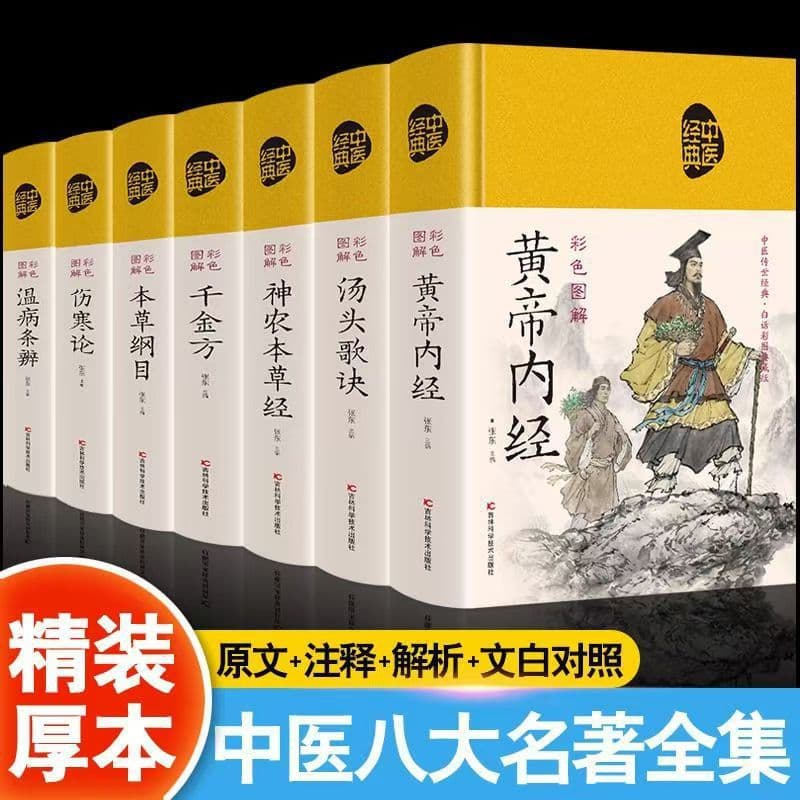 Illustrated summary of the Golden Chamber Treatise on Treating Febrile Diseases in Traditional Chinese Medicine The Huangdi Nei Jing Compendium of Materia Medica Qianjin Prescriptions Ancient Medical Classics Chinese Studies