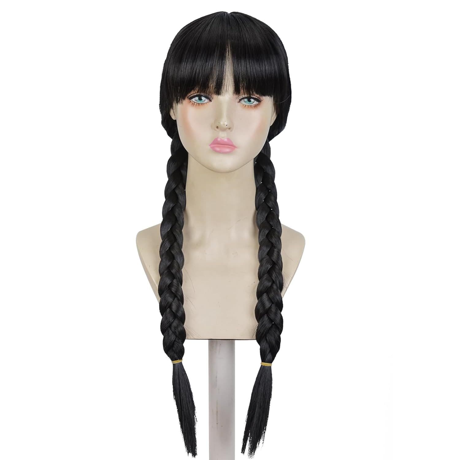 Cross-border Halloween wig Addams Family Wednesday braid wig cospiay