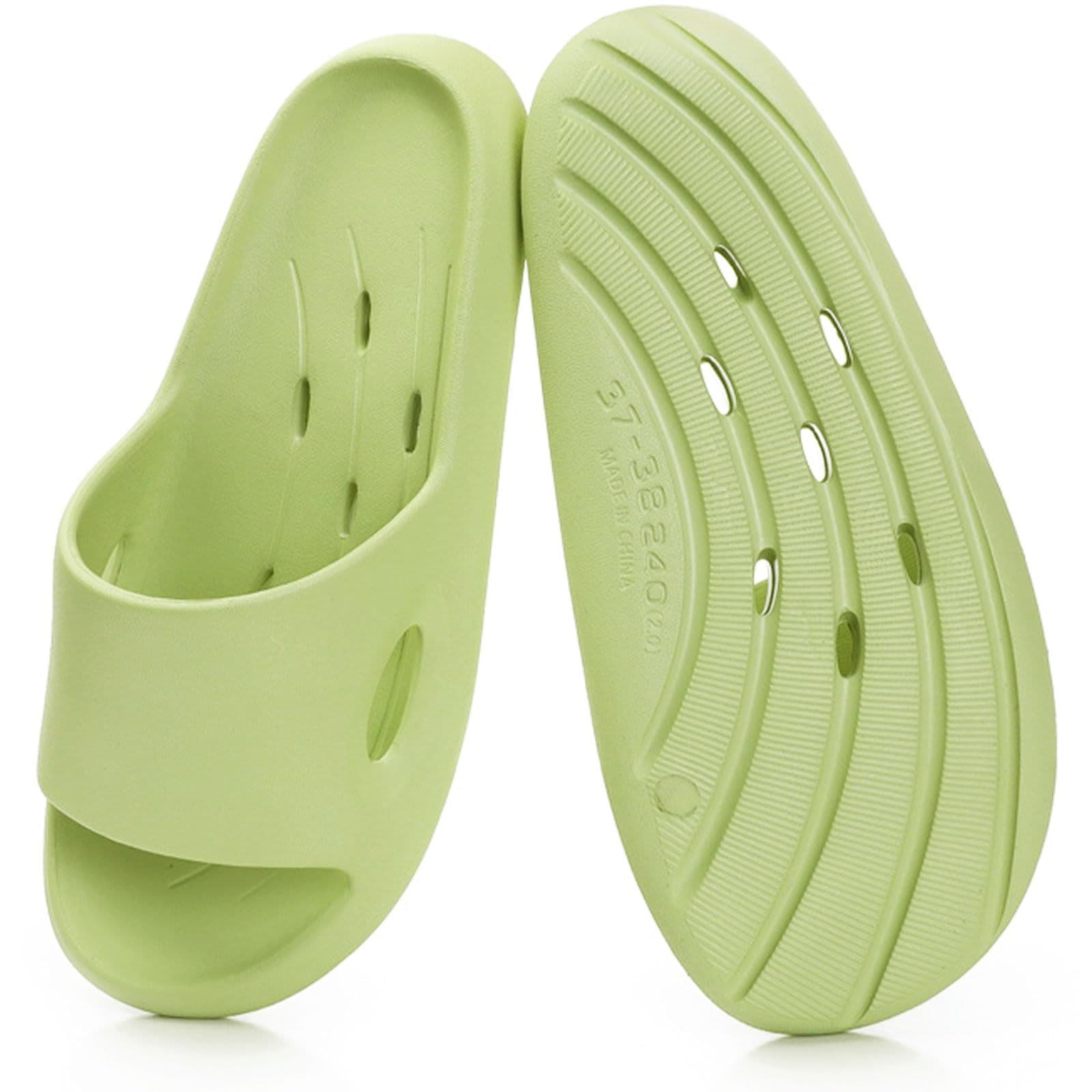Women's Quick-Dry Shower Shoes Pool Slides with Drain Holes Lightweight Beach Sandals Comfortable for Home Dorm