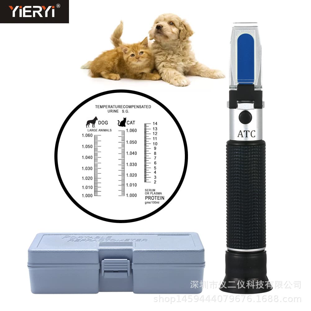 Portable clinical cat and dog urine specific gravity refractometer manufacturer direct sales