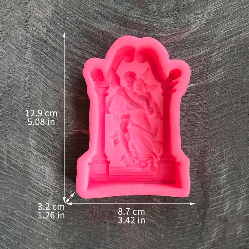 Double Flying Love Angel Silicone Mold Ancient Greek Mythology Arch Aromatherapy Candle Handmade DIY Ornament Mold