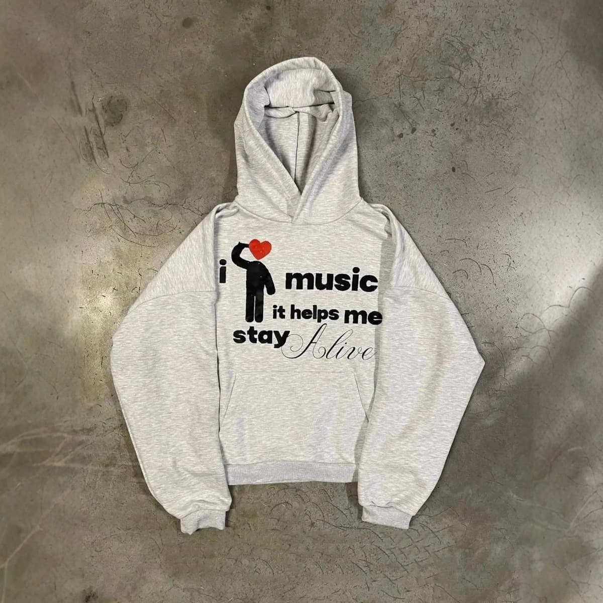 DIY American Street Style Trendy Autumn Winter New Skull Print Loose Casual Hoodie Y2K