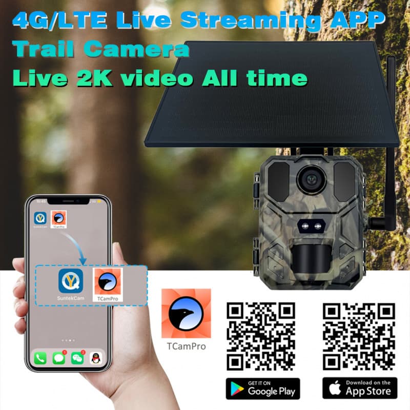 2K4G outdoor hunting camera APP remote mobile phone control to view photos and videos at any time