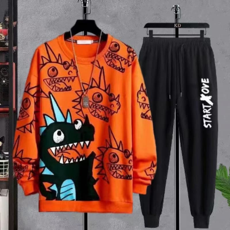 2025 New Spring/Fall Hoodie for Boys Middle High School Students Stylish Sportswear Set Teenage Cool Outfit