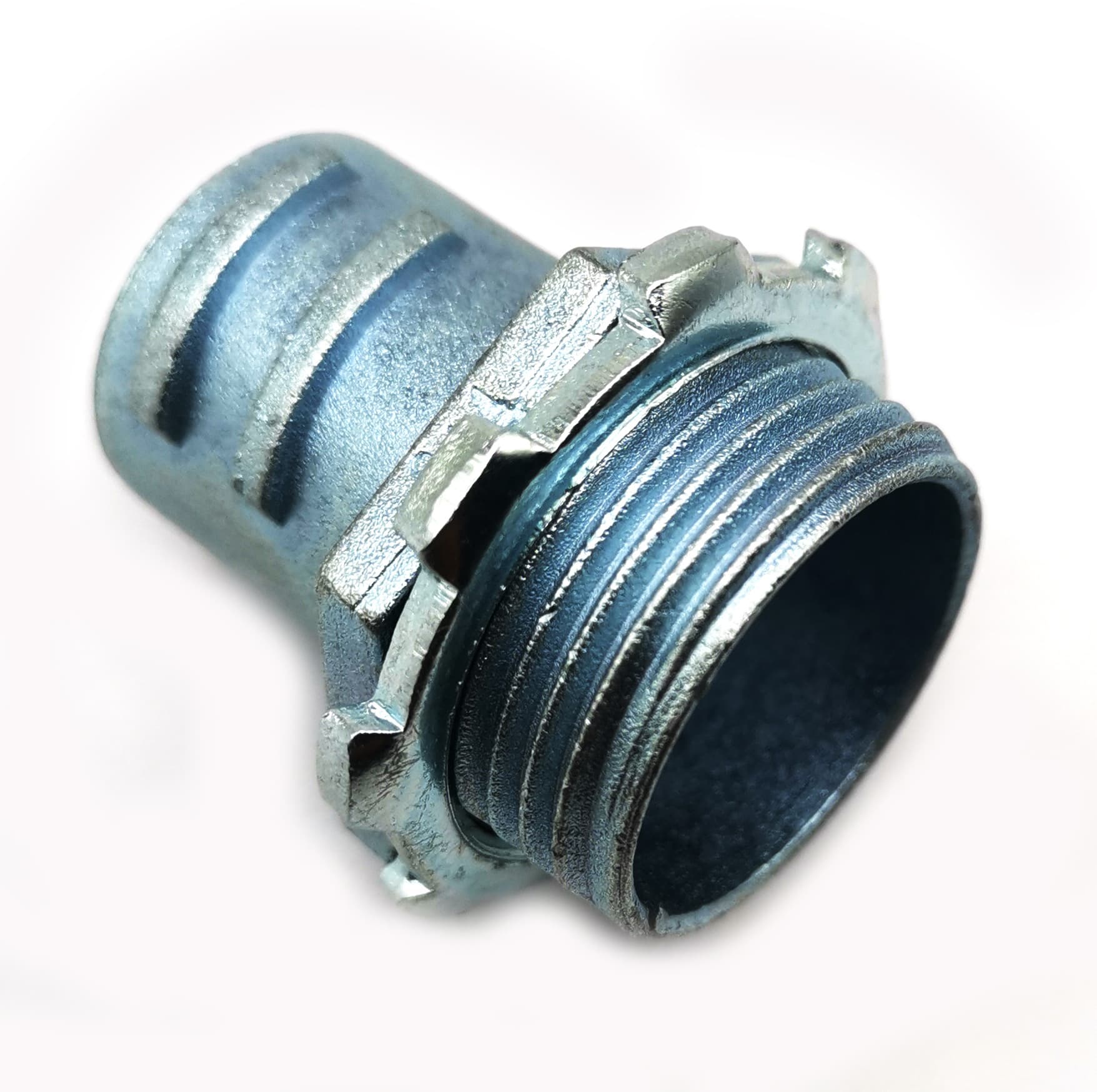 Zinc Alloy Flexible Hose Connector, Zinc Flexible Metal Conduit Screw-in Connector
