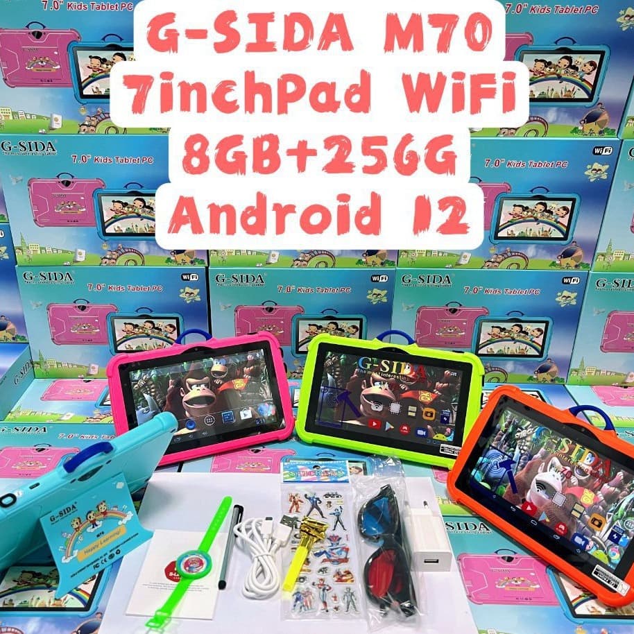 Cross-border Exclusive 7-inch New Children's Tablet PC for Learning, Entertainment, and Gaming Geshida M70