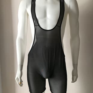 Sexy Lingerie Mesh Bodysuit for Men, Nightclub Stage DS Performance Costume, Factory Direct Drop Shipping
