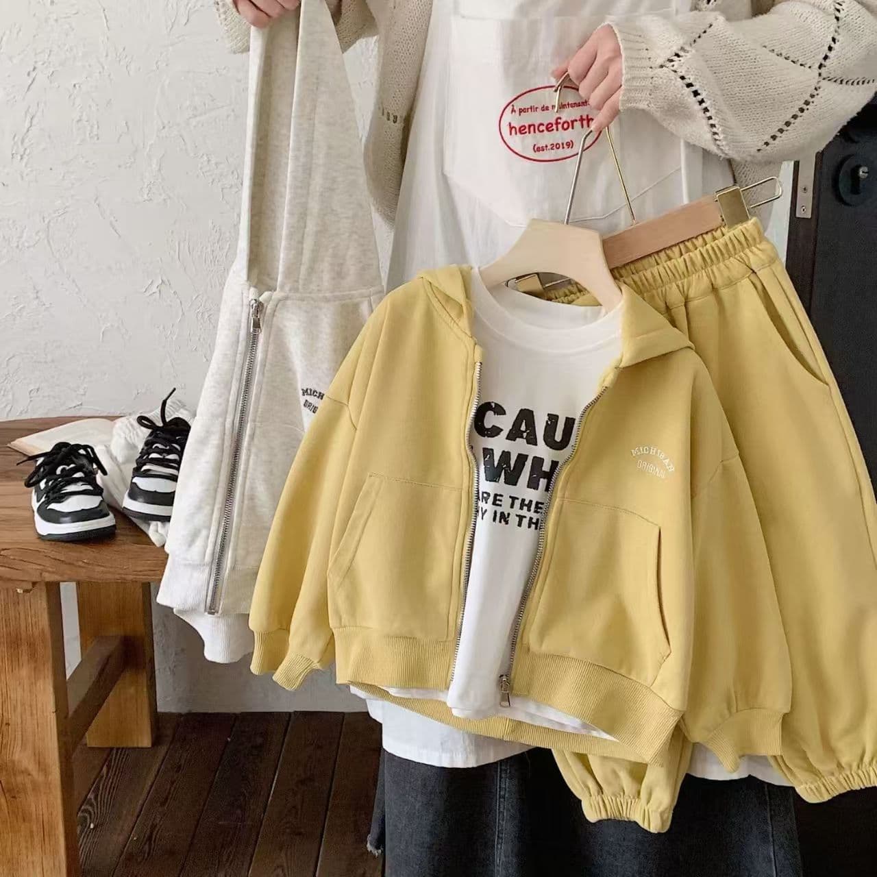 2024 Spring New Children's Suit Korean Style Children's Clothing Boys Letter Jacket Baby Casual Western Style Two-piece Set