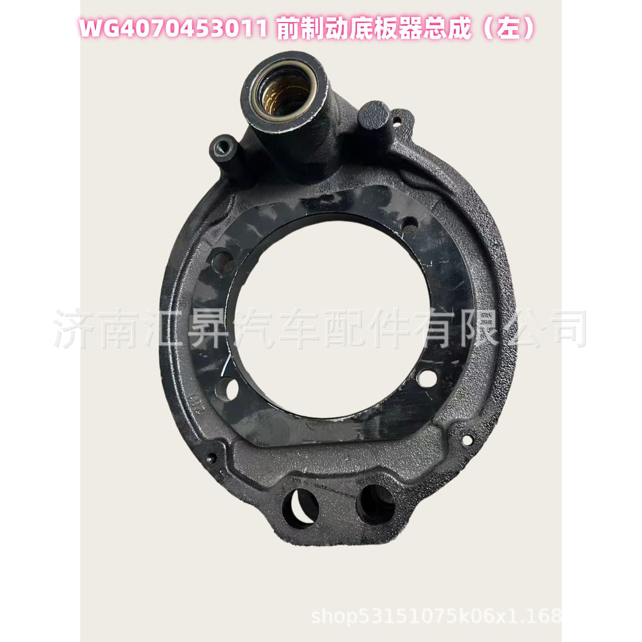 WG4070453011 front brake backing plate assembly (left).