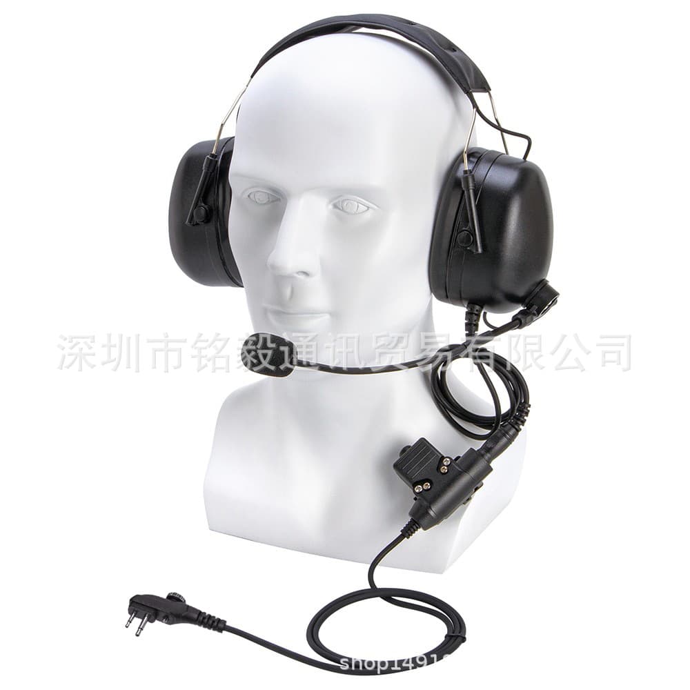 Tactical Aviation Headset 26M-1 Hytera TC-700 U94 PTT Intercom Headset suit