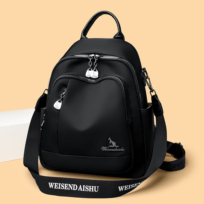 New Premium Textured Fashion Casual Travel Backpack Soft Leather Niche Large Capacity Women's Backpack
