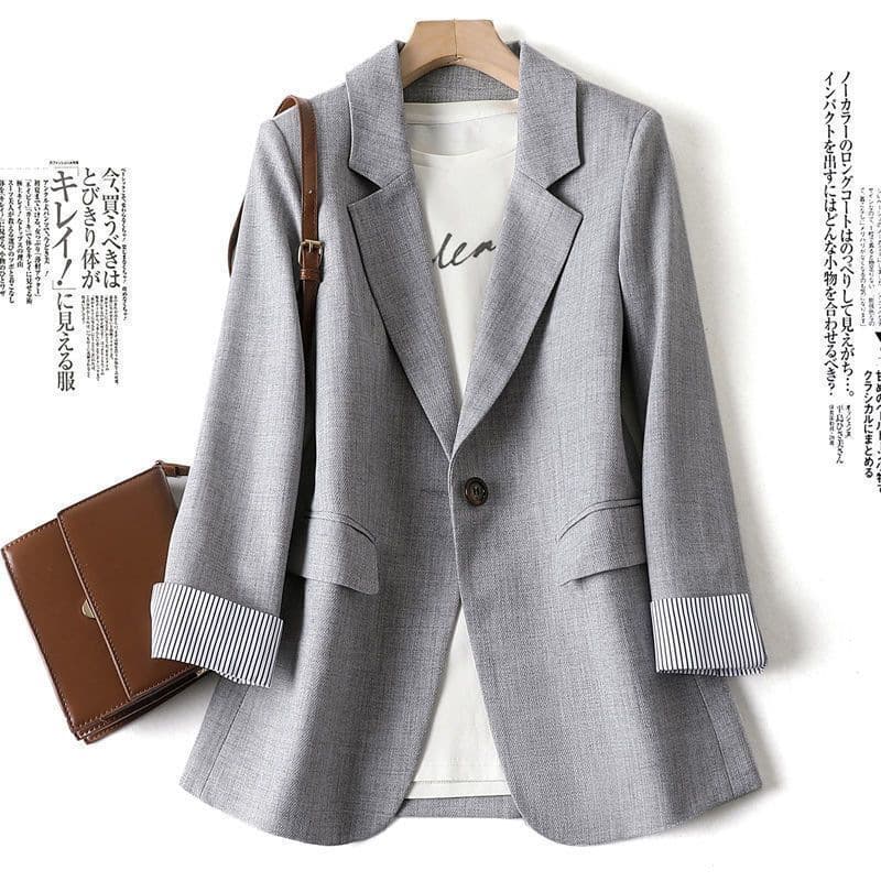 [300 pounds plus size women's clothing - full size] small blazer women's 2023 spring and autumn new Korean version slim fit