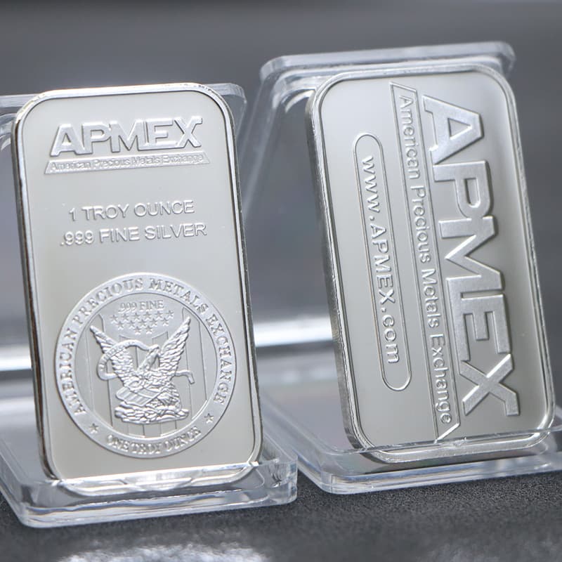 In Stock US Commemorative Coin 1OZ Silver Bar American Prospector US Metal Silver Bar Commemorative Medal