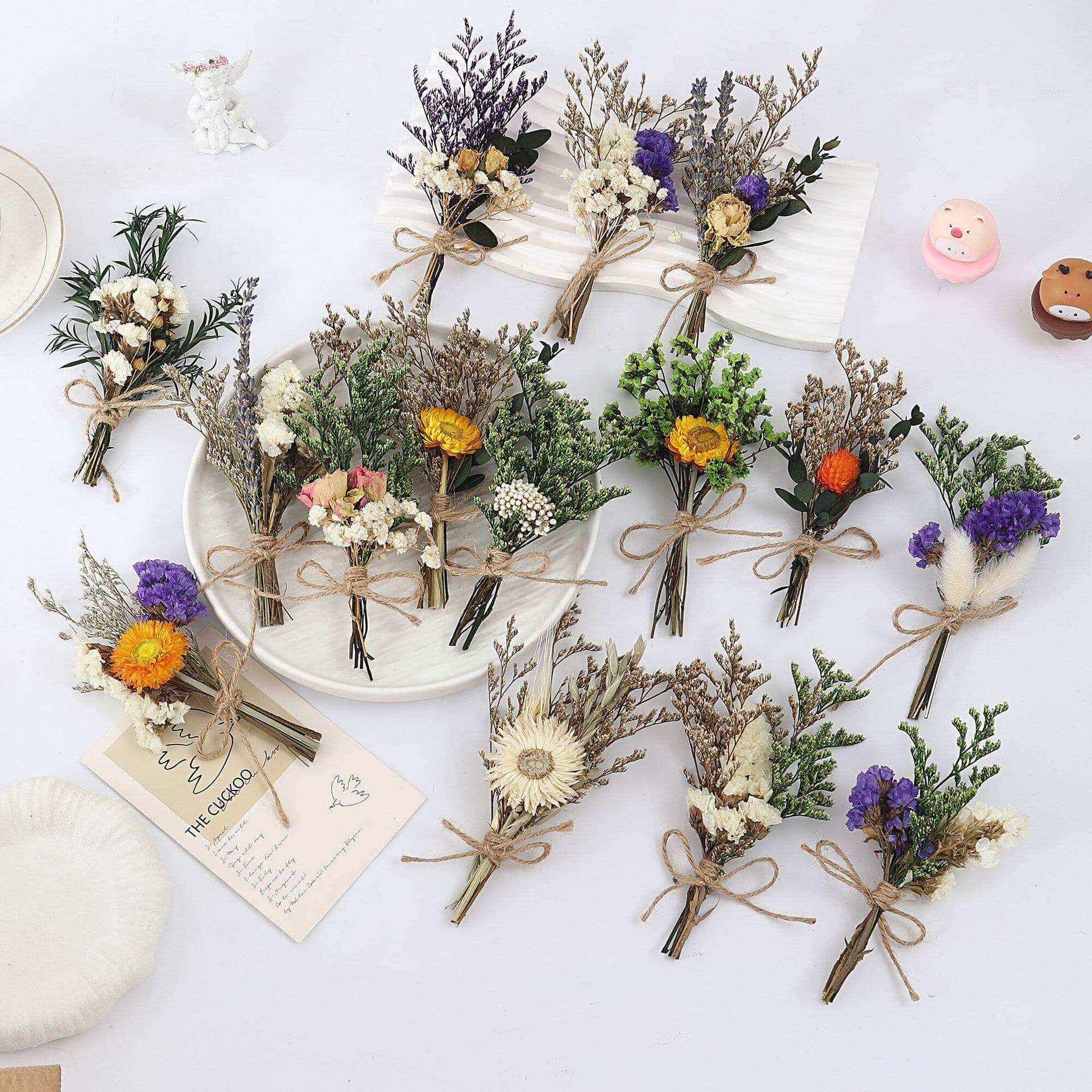 Mini dried flower gypsophila bouquet, everlasting flower DIY material, home decoration ornament, Valentine's Day gift