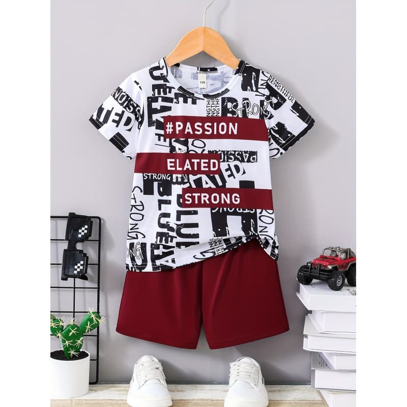 Y 13305 Boys Breathable 2-Piece Set