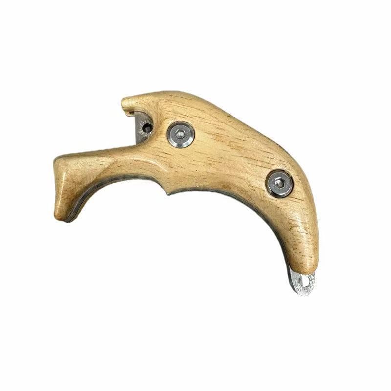 Wood Handle Suitable for Mechanical and Electrical Push-Pull Use, Built-in Reinforcing Iron Plate, Wooden Surface