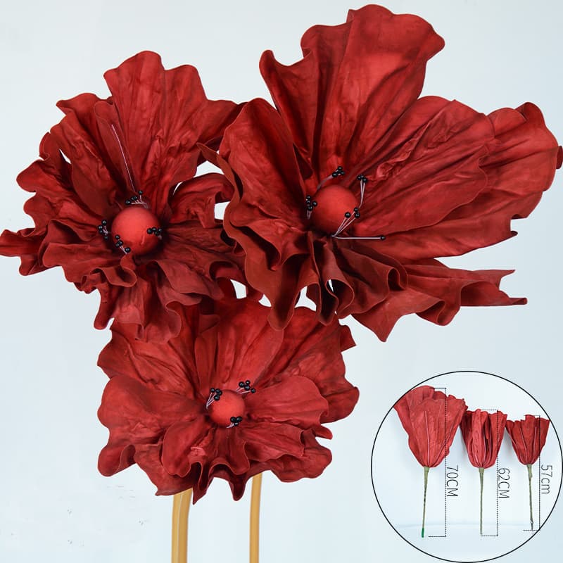 Wedding Props Aisle Guide Flower Stage Foam Paper Flowers Silk Net Flowers Wedding Decoration Window Display Ornaments