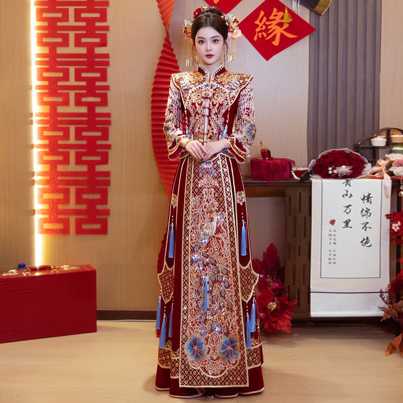 Xiuhe Clothing Bridal Wedding Clothes 2026 New Heavy Industry Chinese Wedding Clothes Toast Clothes Small Dress Outfits