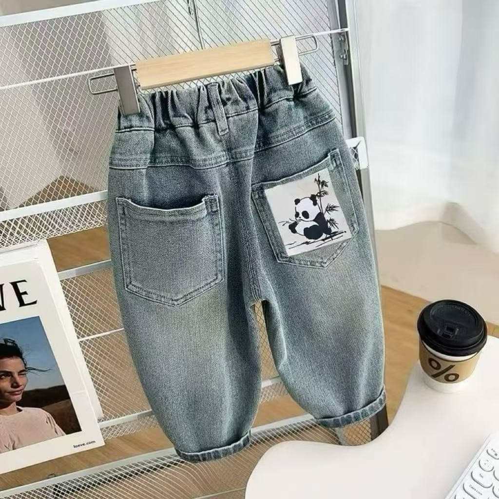 New Kids' Jeans for Spring/Fall, Soft Denim Pants for Boys and Girls, Stylish Casual Long Pants, Baby Baggy Jeans