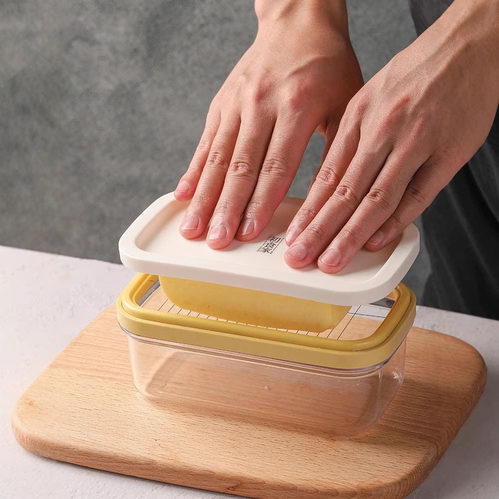 Factory direct sales of butter boxes, cheese cutting and storage boxes, and sealed rectangular storage boxes for cutting butter cubes.
