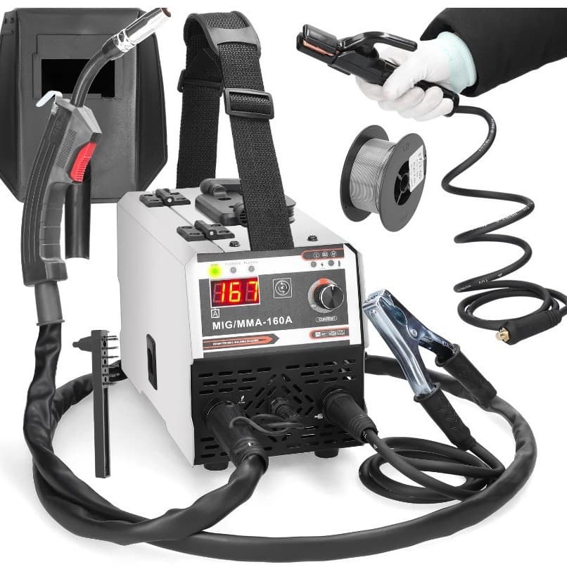 Multifunctional 2-in-1 portable MIG/MMA-160A European standard 120A/220V welding machine
