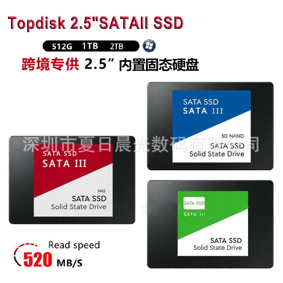 New Cross-Border 2.5-inch Internal Solid State Drive SSD High-Speed SATA3 Interface for Desktop and Laptop