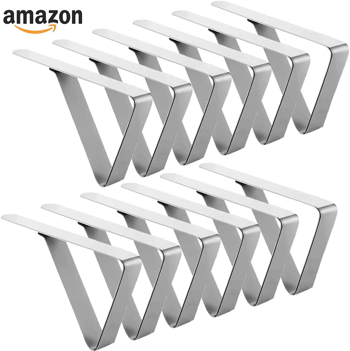 Factory Direct Stainless Steel Adjustable Tablecloth Clips 4.5cm Anti-Slip Picnic Tablecloth Clips