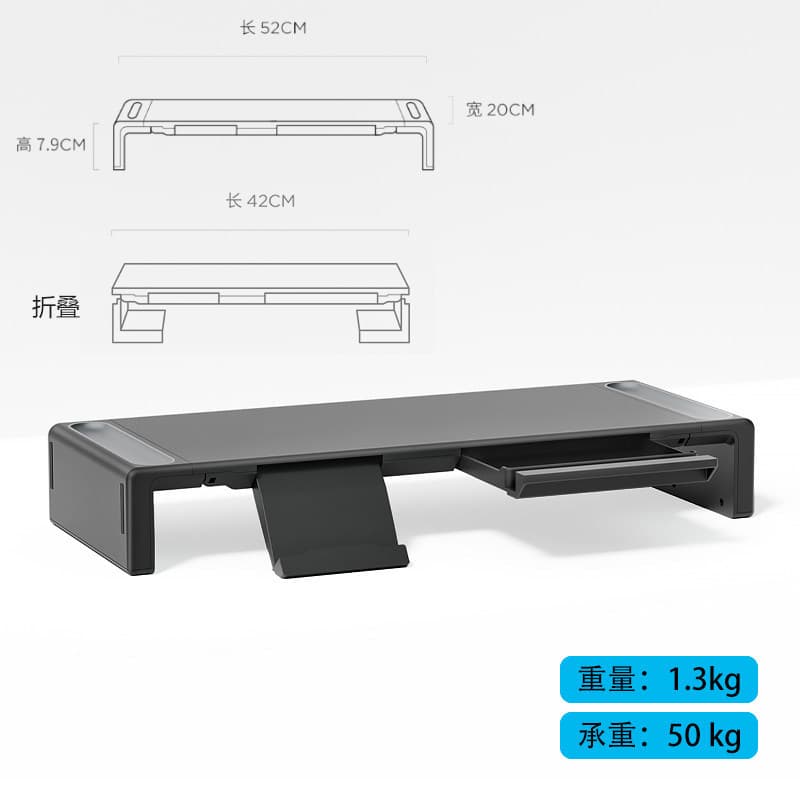 Desktop Computer Monitor Riser LCD Monitor Stand Base Laptop Elevating Shelf
