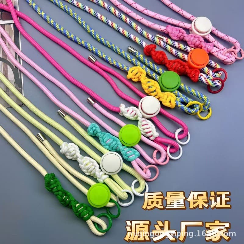 Factory custom phone lanyard long cross-body adjustable short wrist strap supports color matching size customization
