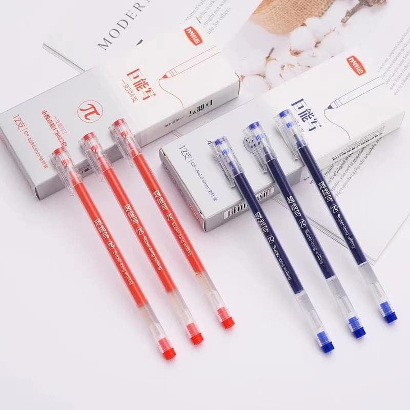 Giant Gel Pen, Large Capacity Office Signing Pen, 0.5mm Student Writing Pen, Creative Stationery Set, Water-Based Pen
