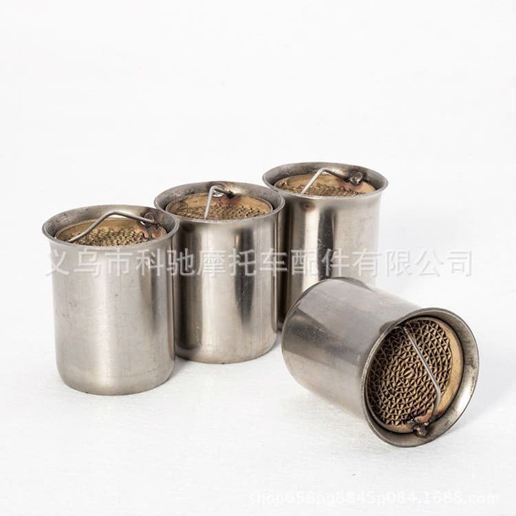 Motorcycle Exhaust Pipe Muffler Catalytic Converter 51mm Diameter Honeycomb Silencer Insert Noise Reducer