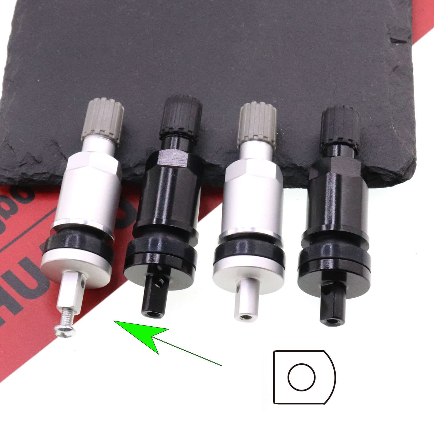 TPMS tire pressure sensor valve aluminum alloy valve suitable for Buick Regal LaCrosse tire valve