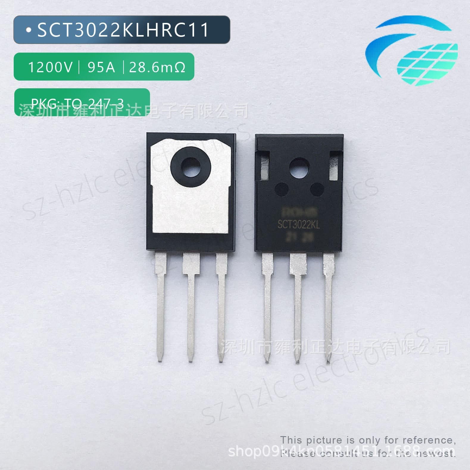 SCT3022KLHRC11 ROHM Manufacturer, Rare Model, New Energy Vehicle Grade MOS Transistor Triode