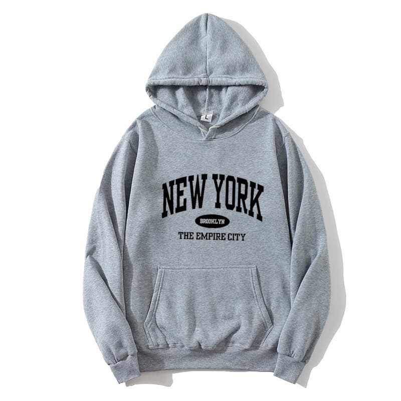 Cross-border 2026 New Spring/Autumn Letter Print Hoodie, Loose Fit Men's Top, Women's Trendy Wholesale