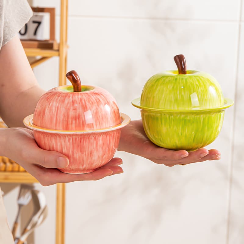 Soup pot, large and small earthen pot stew pot, water-proof stew pot, household stew pot with lid, roasted pear jar, dessert bowl, double-lid water-proof stew pot