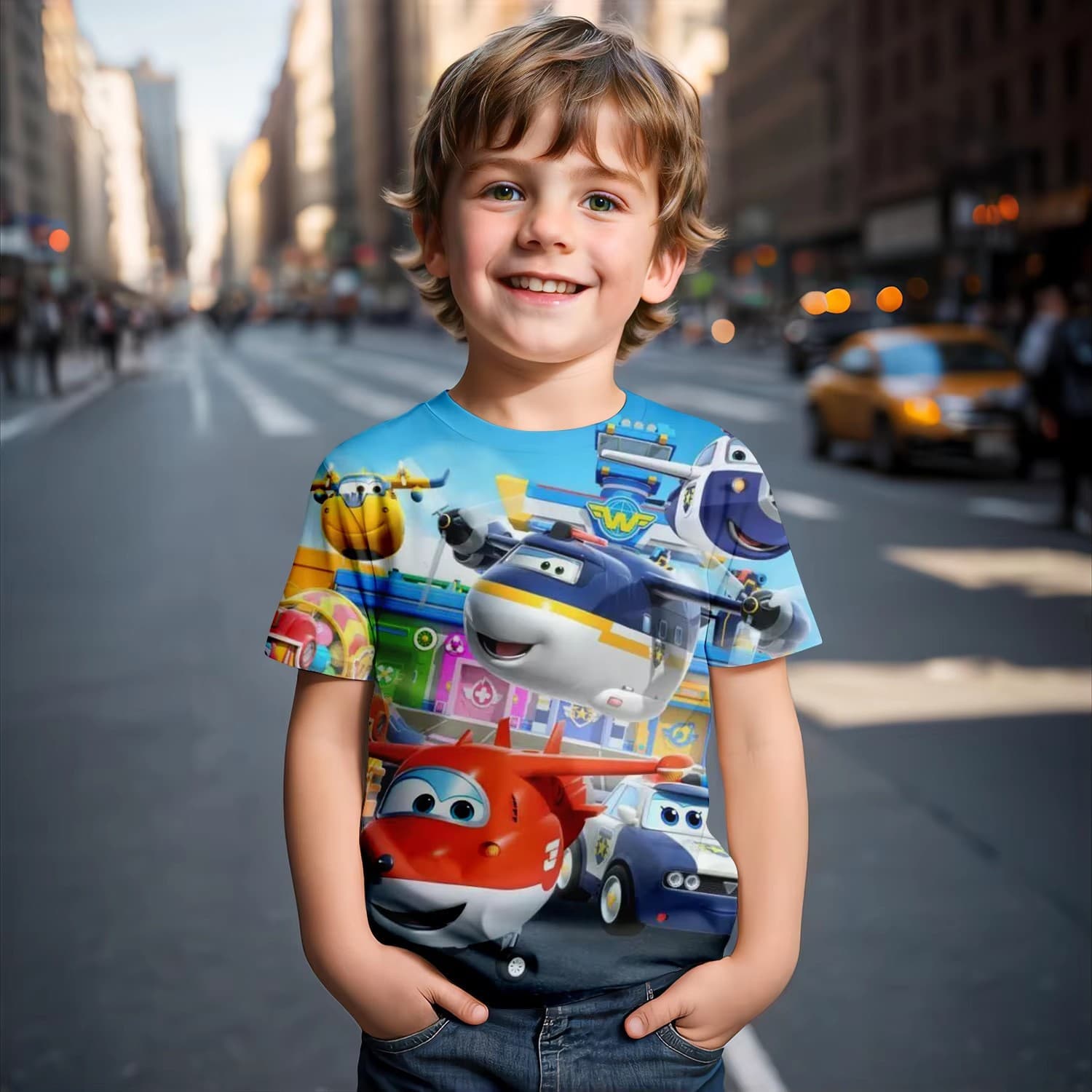 2025 Bestselling Cross-Border Fashion 3D Printed T-Shirt Top for Kids and Family Matching Short Sleeve Boys Girls Top