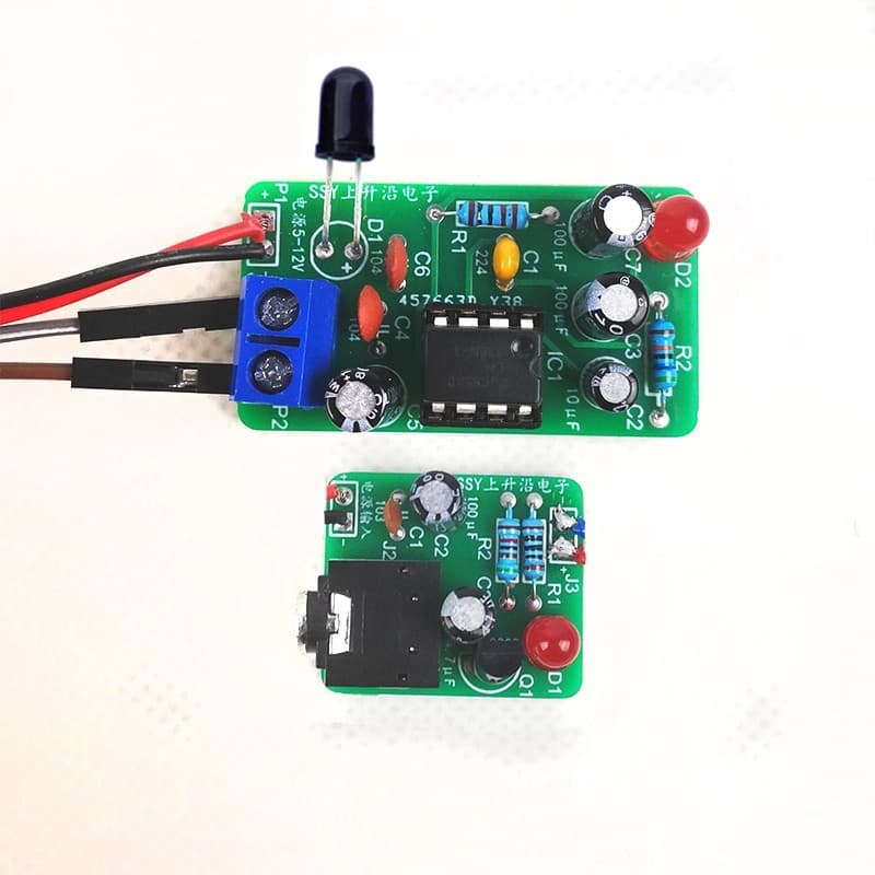 Laser Transmitter Audio Receiver Kit (Discrete Components) Wireless Audio Transmission Transmitter Electronic DIY Project