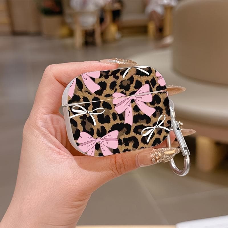 Leopard pink bow suitable for 1/2/3/4/Pro3/Pro4 with metal key/bag buckle