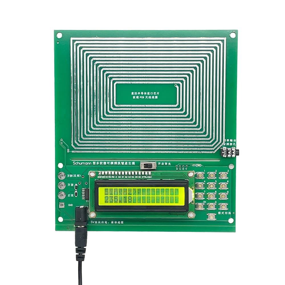 Schumann wave generator, pure sine wave frequency modulation signal generator, 0.01Hz~100000Hz frequency modulation.
