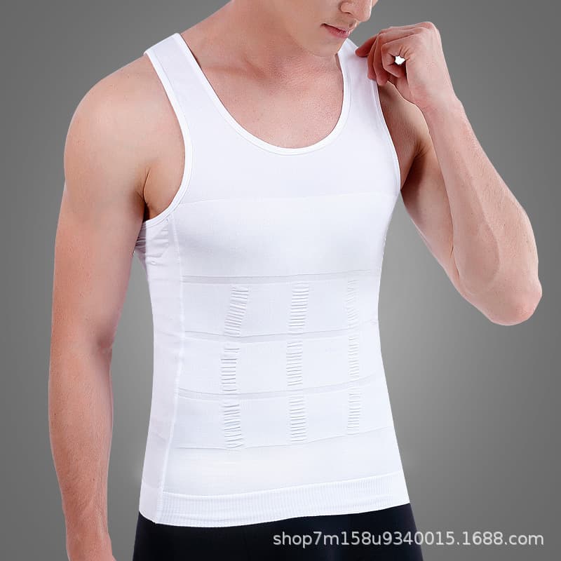 Men's Shapewear Compression Vest Tummy Control Sleeveless Breathable Fitness Sports Amazon Wholesale