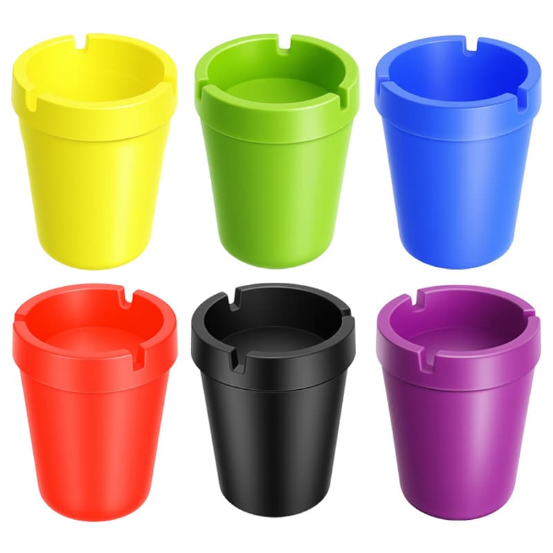 Temu Candy Color Car Ashtray Creative Ashtray Double Layer Detachable Ashtray