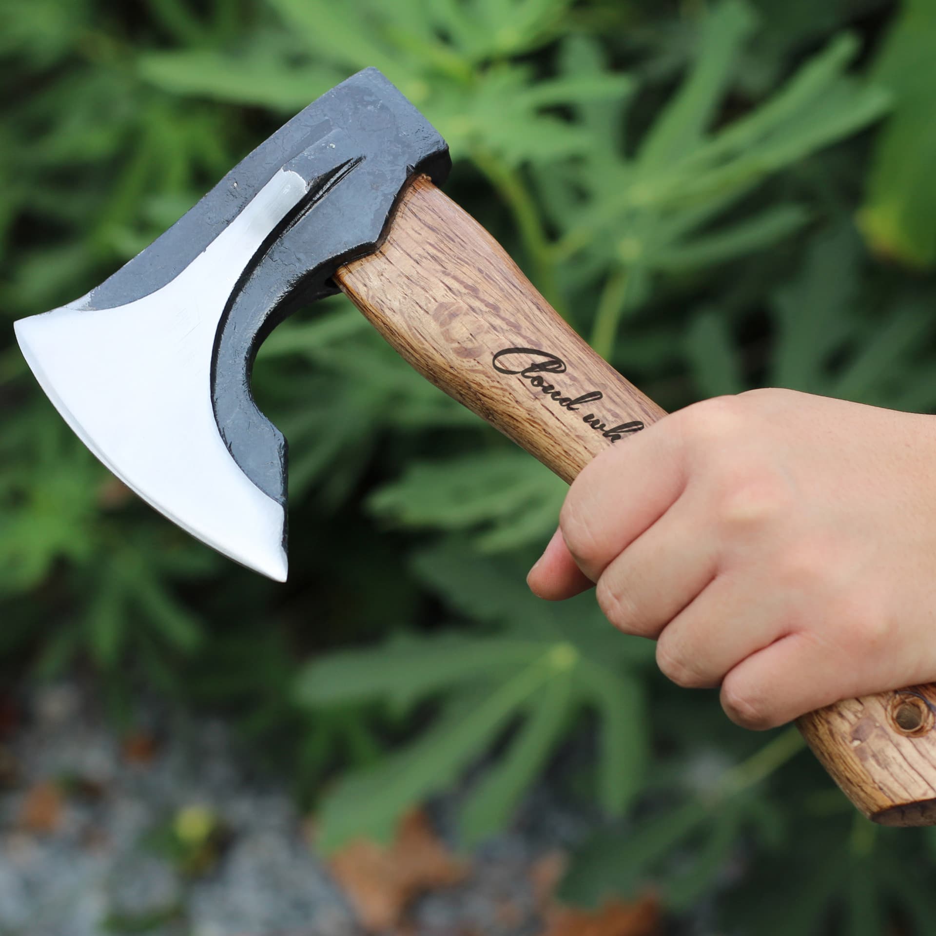 Outdoor Multi-Function Forged Large Aircraft Axe, Specialized for Wood Splitting, with Axe Sheath, Camping Axe