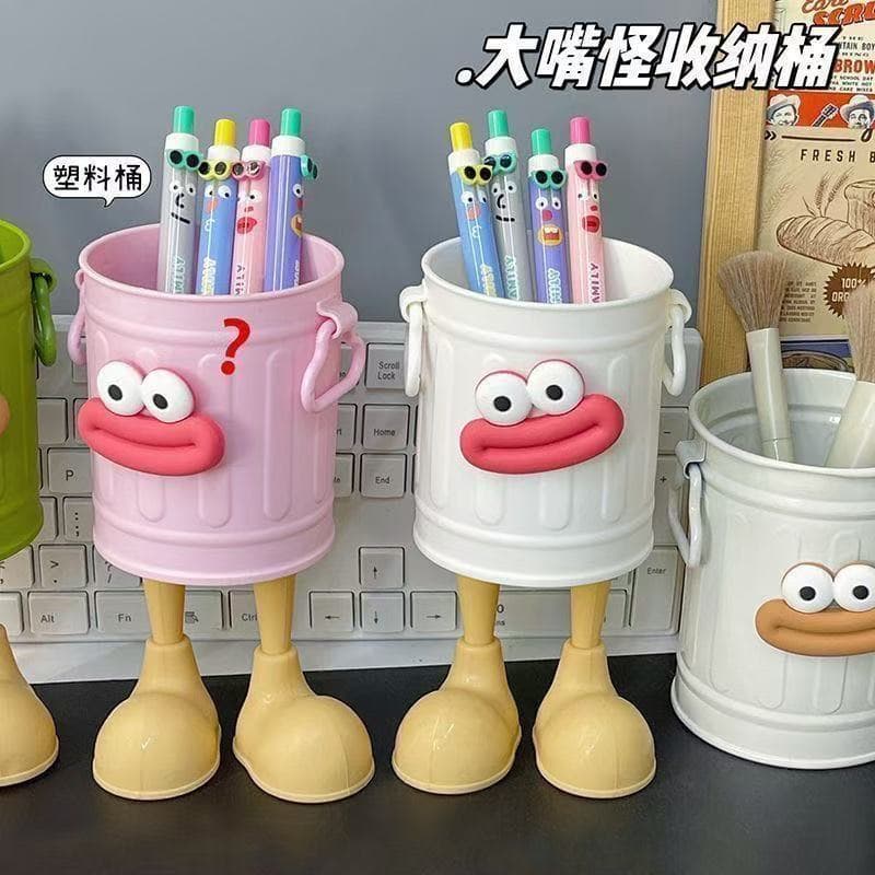Large Capacity Pencil Holder Office Desk Storage Bin for Students, Girls, Kids, Light Luxury High-End Stationery Organizer