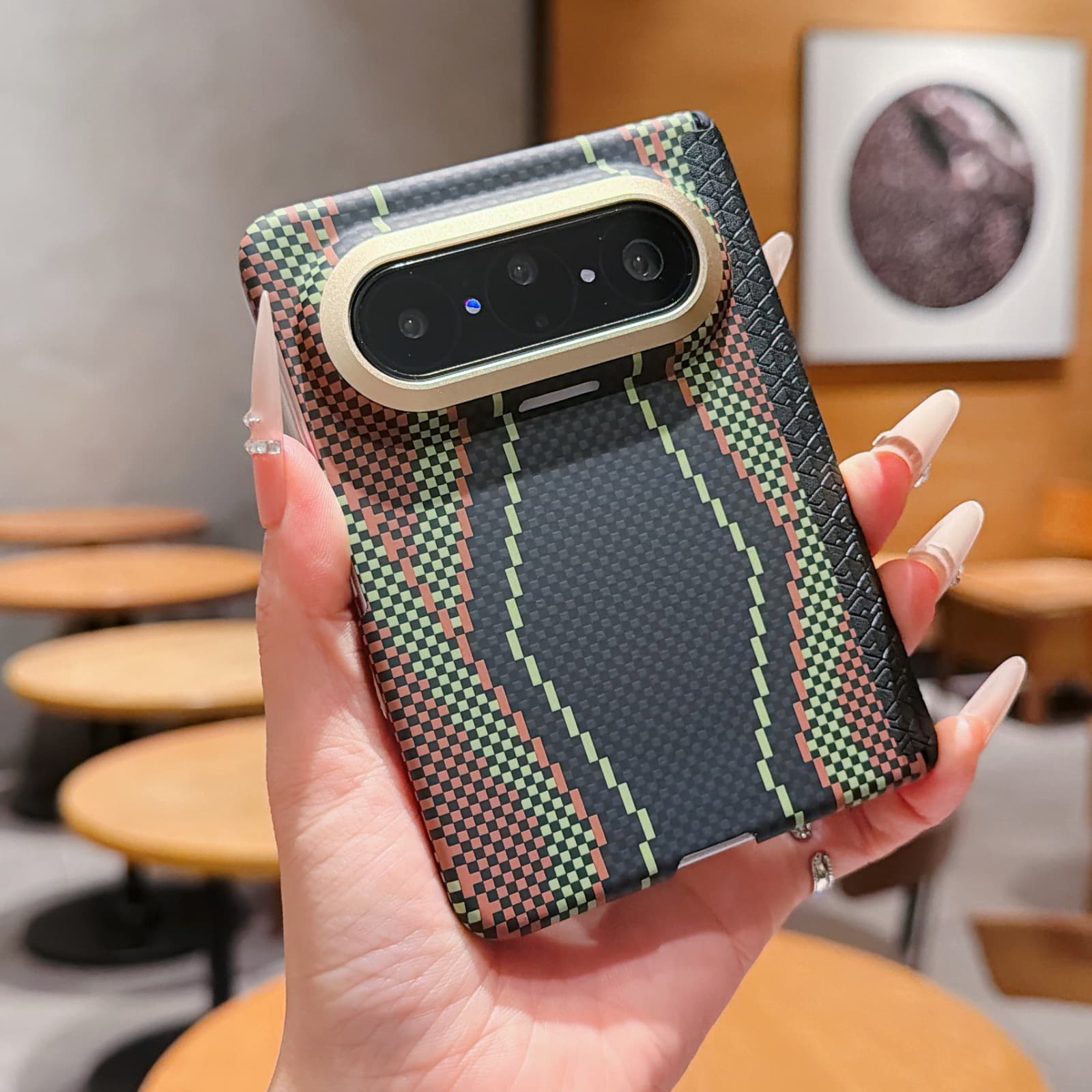 Suitable for Huawei MateX7 mobile phone case Kevlar pattern puraxmax collector's edition Tianshu scepter ultra-thin mateX5