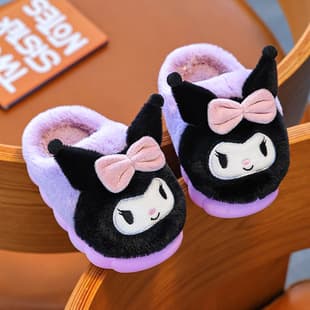 New Autumn/Winter Cartoon Children's Cotton Slippers, Medium and Large Baby Cotton Slippers, Cute Family Indoor Slip-Resistant Warm Cotton