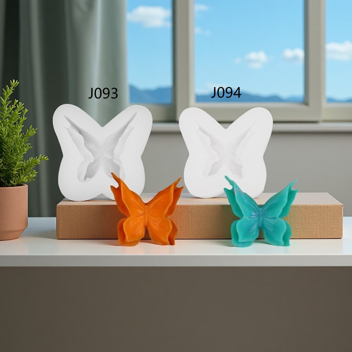 Butterfly Car Air Conditioner Air Vent Aromatherapy Car Perfume Decorative Ornaments Diffusing Stone Silicone Mold