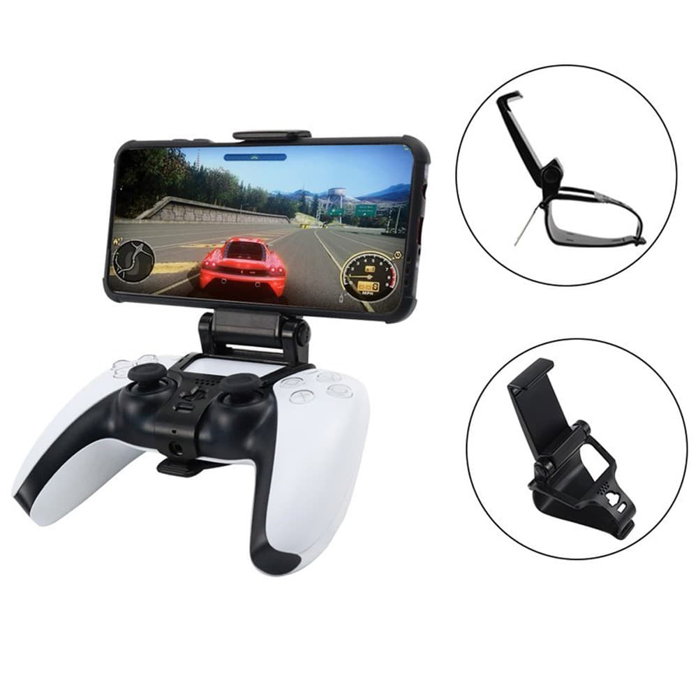 Compatible with PS5 Controller Stand, PS4 Phone Controller Holder Clip, Stretchable Phone Clip for Controller Accessories