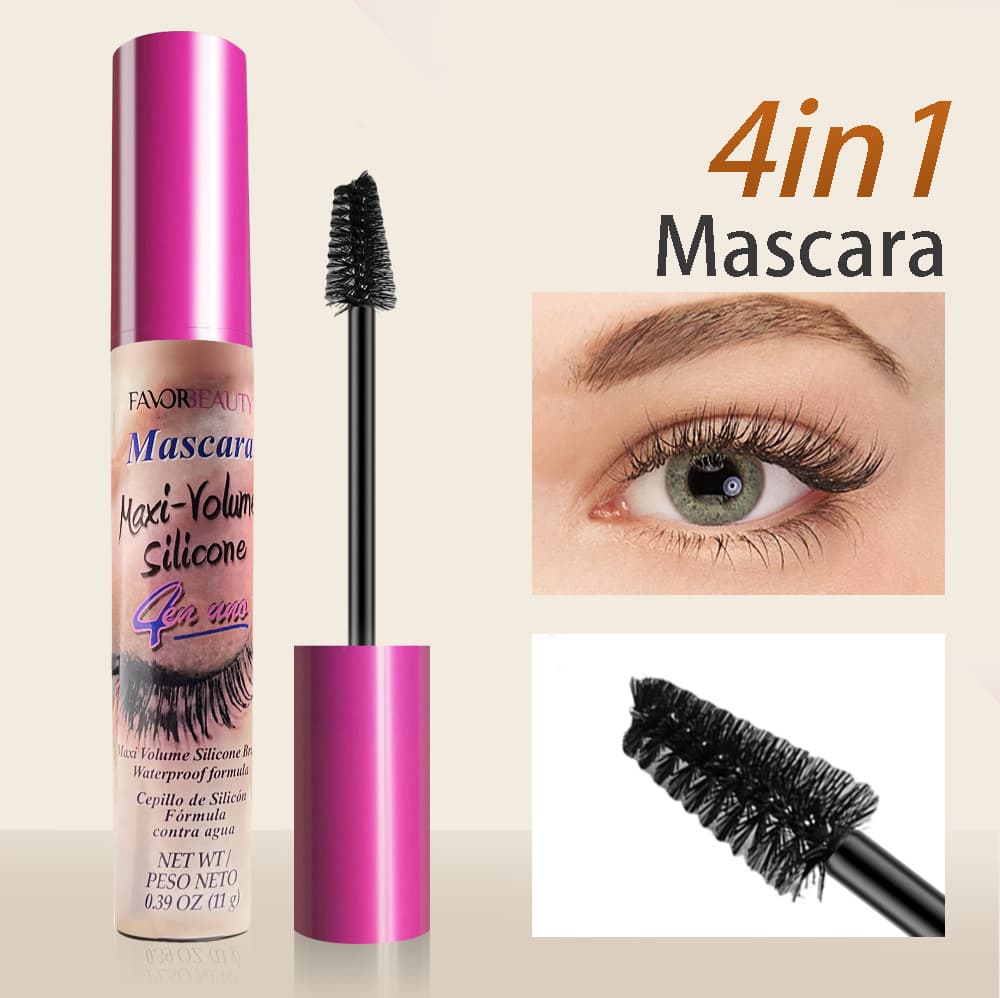 Waterproof Mascara Lightweight Curling Volumizing No Clumps Cross-border Amazon Hot Selling Multiple Brush Heads