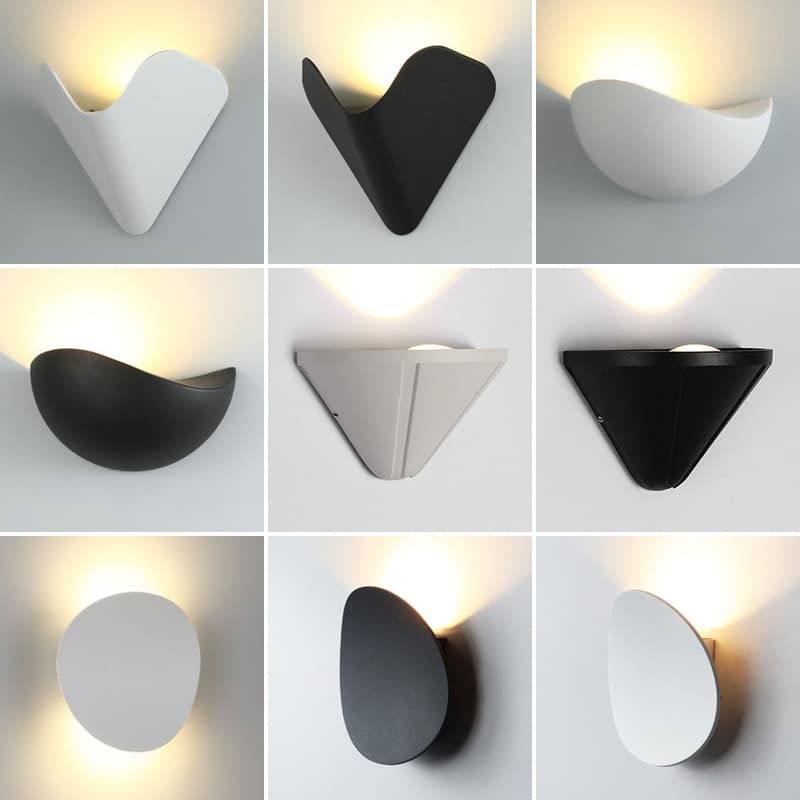 Modern simple outdoor waterproof led wall lamp hotel aisle stair courtyard living room bedside wall lamp bedroom lamp